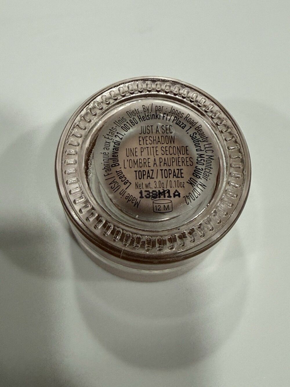Jones Road JUST A SEC Bright Eyes - TOPAZ 0.11  Oz Full Size New - Picture 2 of 4